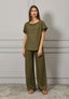 Pantalone lungo misto lino