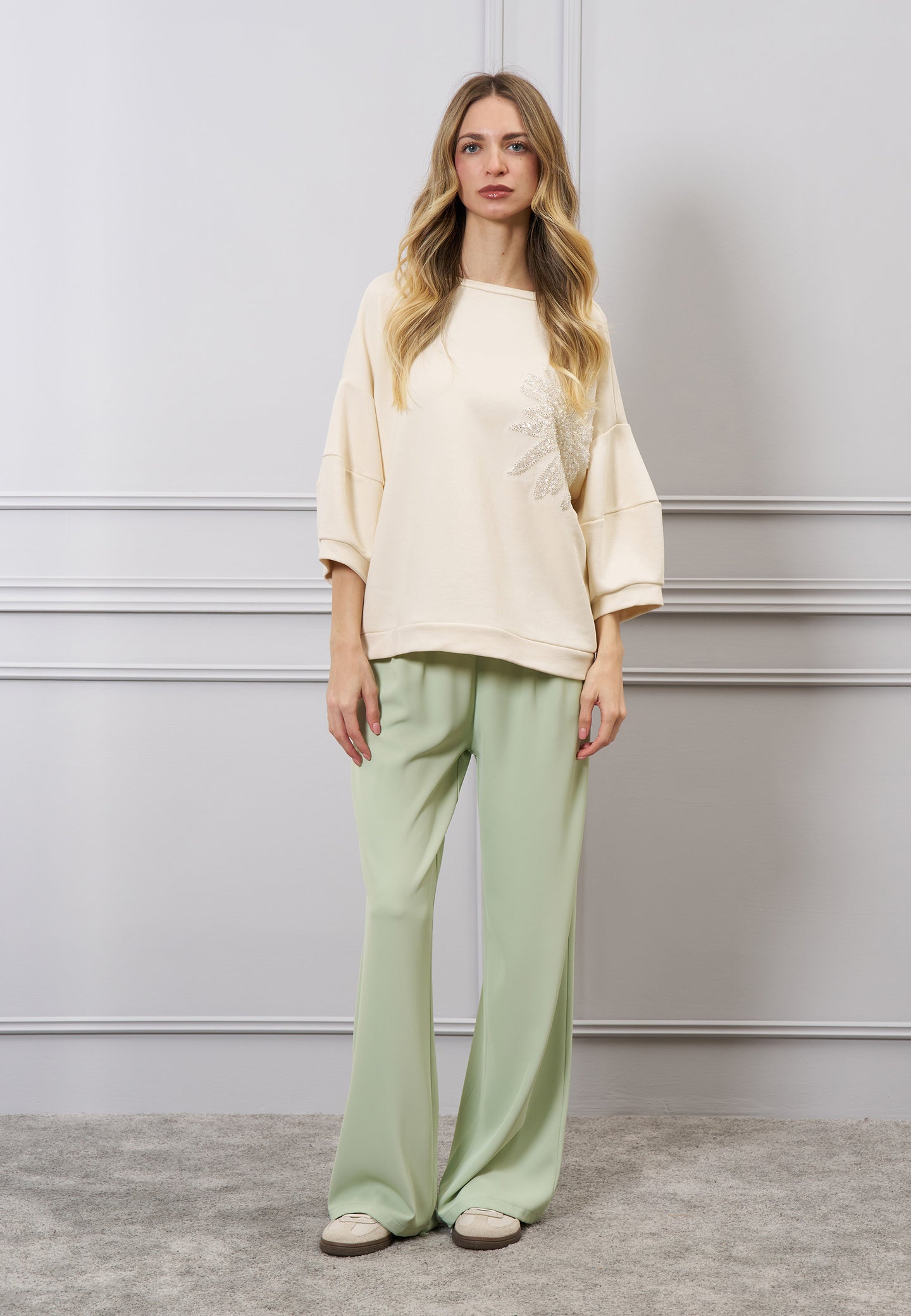 Pantalone morbido elastico vita