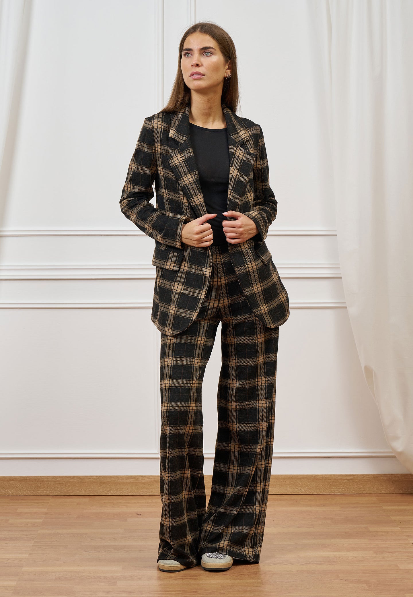 Pantalone palazzo a quadri