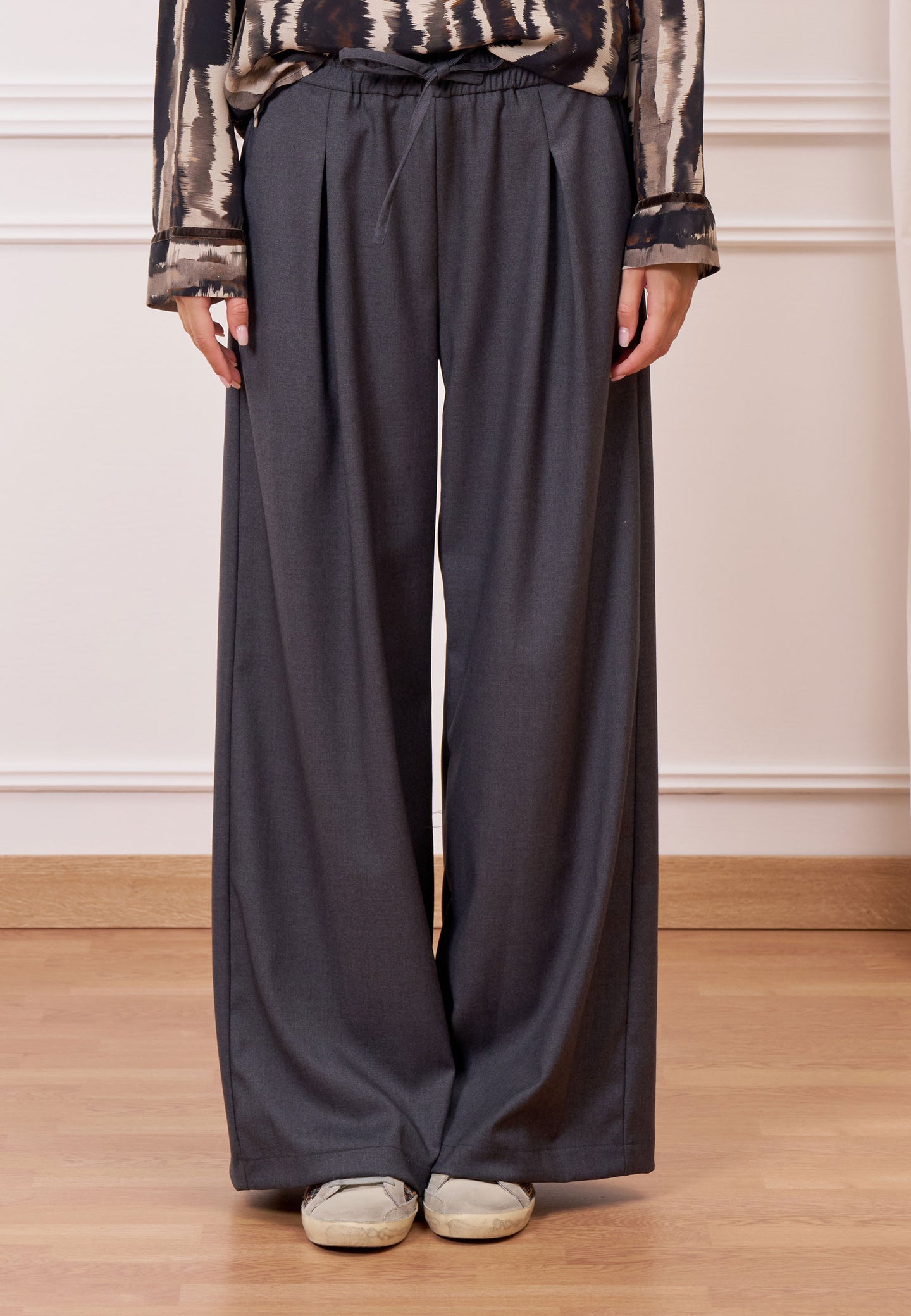 Pantalone palazzo con coulisse