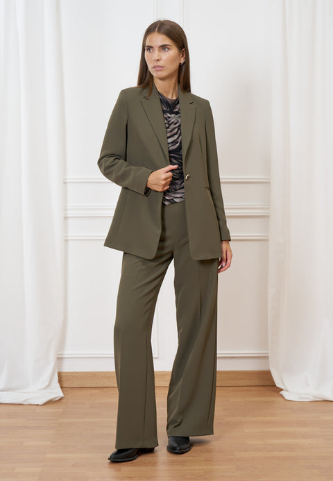 Pantalone palazzo con elastico retro