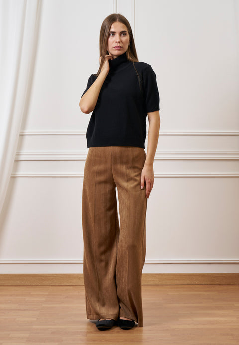Pantalone palazzo in velluto