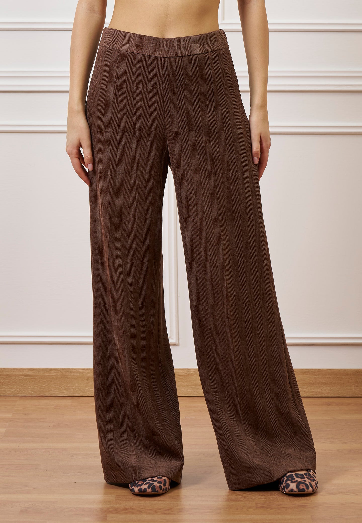 Pantalone palazzo in velluto