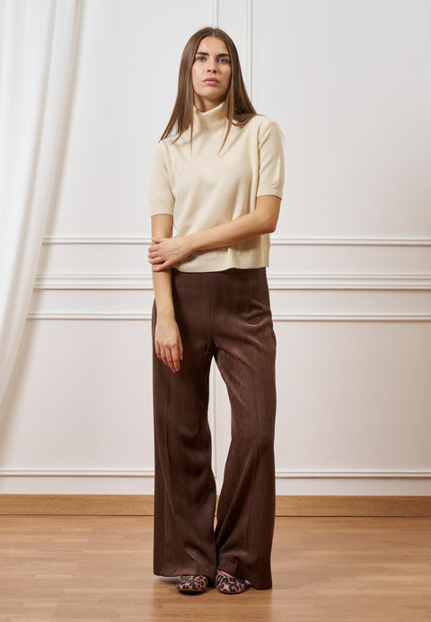 Pantalone palazzo in velluto