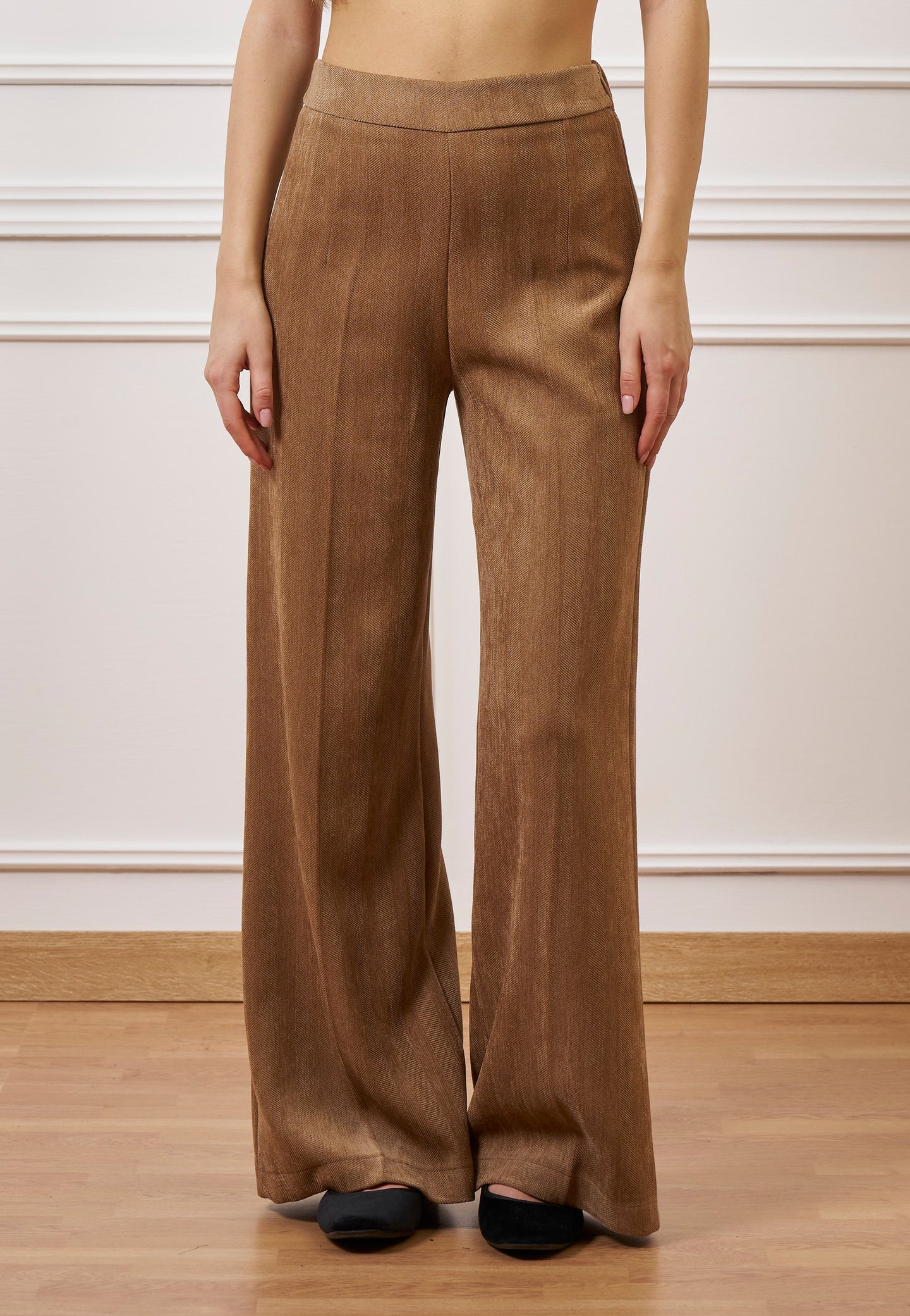 Pantalone palazzo in velluto