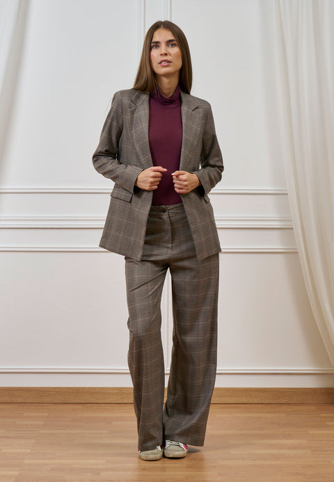 Pantalone palazzo quadri check