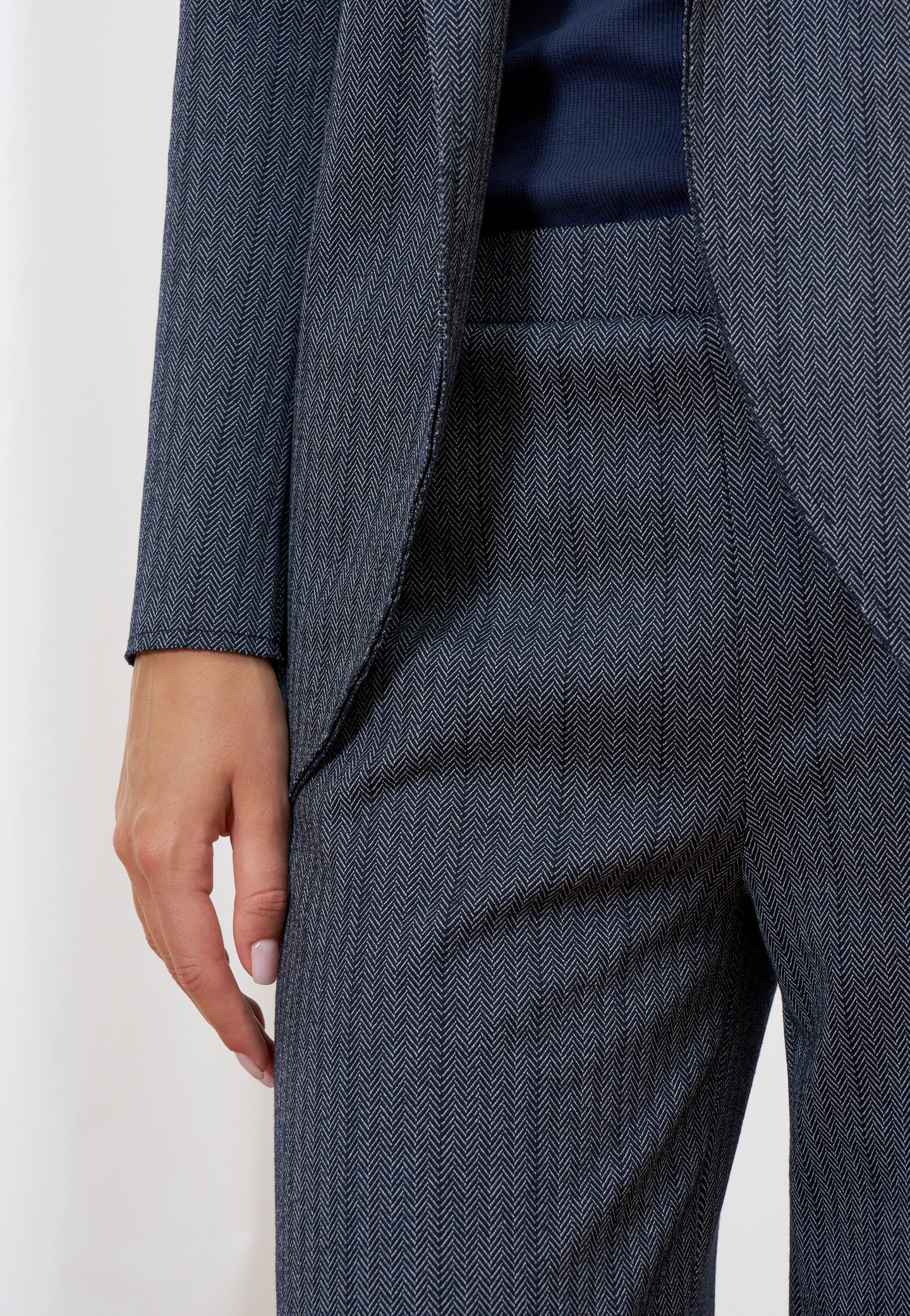 Pantalone palazzo spinato