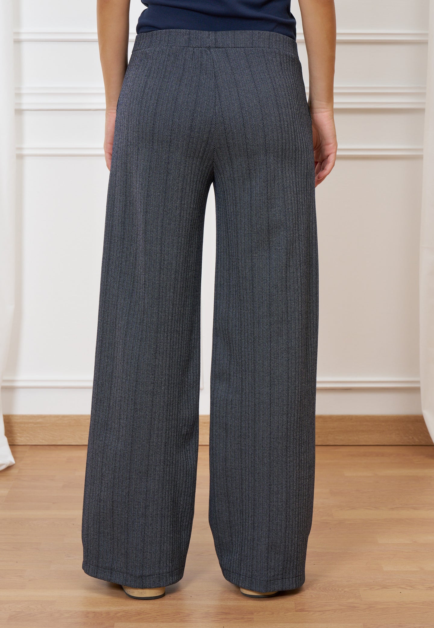 Pantalone palazzo spinato