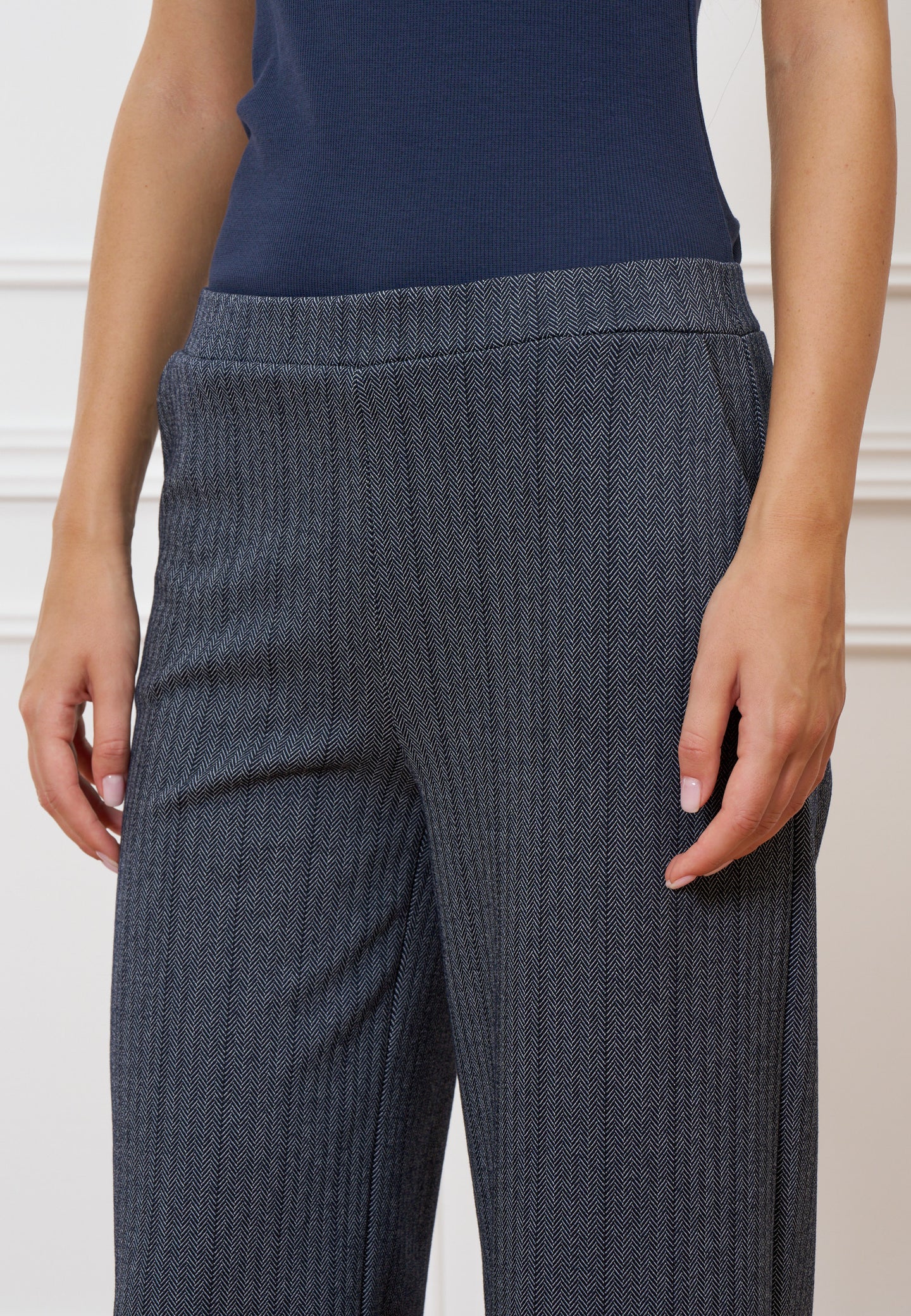 Pantalone palazzo spinato