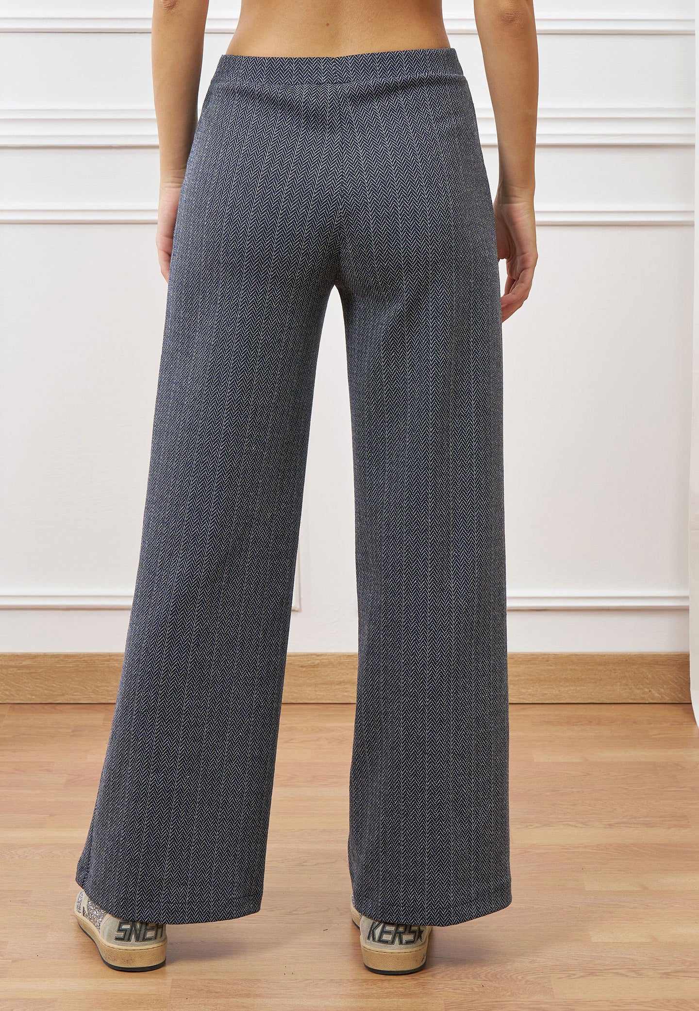 Pantalone palazzo spinato