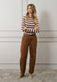 Pantalone popeline con cintura