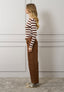 Pantalone popeline con cintura