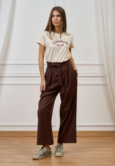 Pantalone rouches ampio