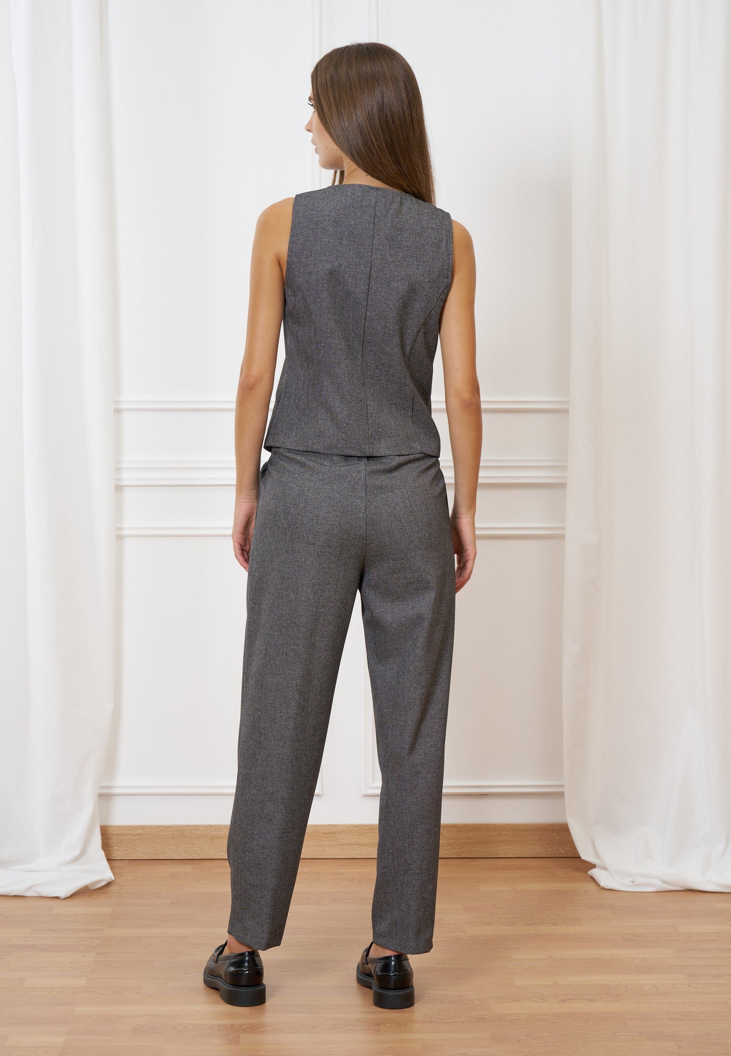 Pantalone sigaretta vita alta