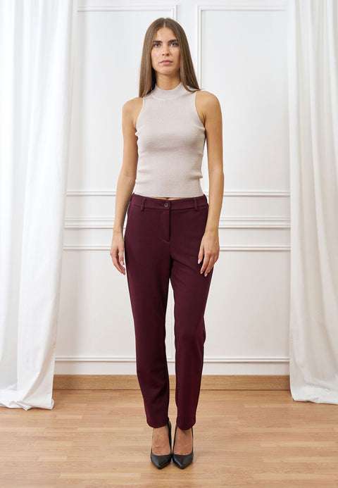 Pantalone scuba vita media