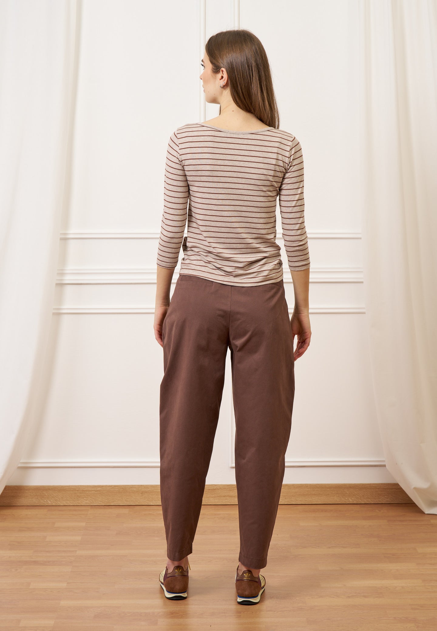 T-shirt a righe melange