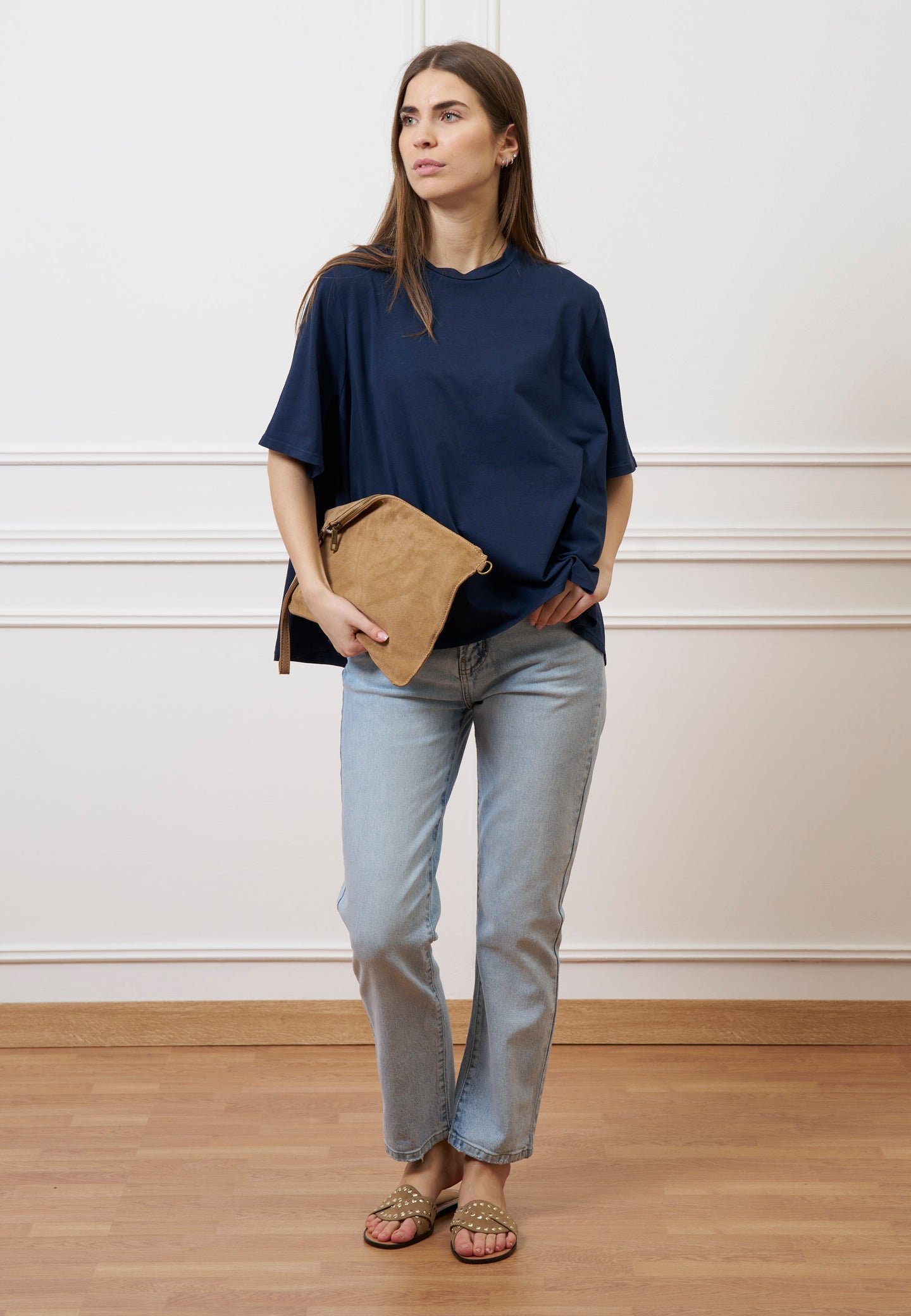 T-shirt svasata - BLU