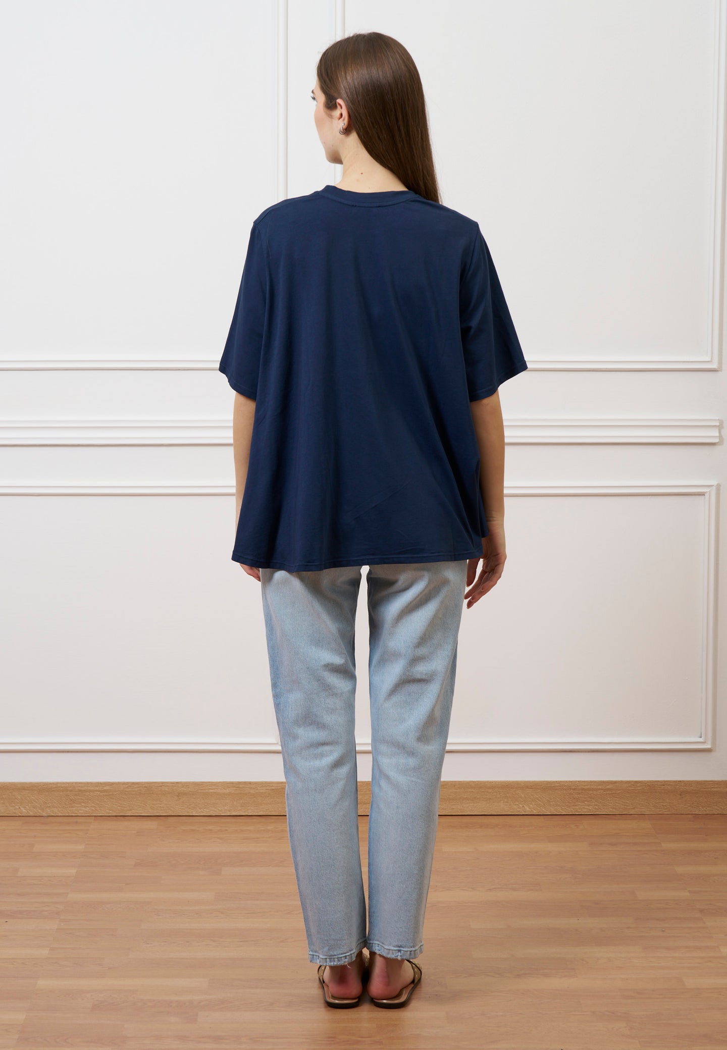 T-shirt svasata - BLU