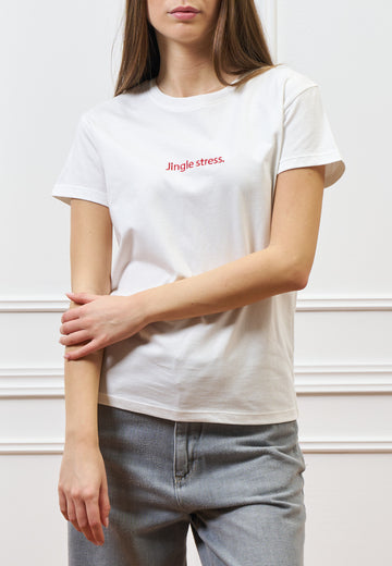 T-shirt “Jingle stress.”