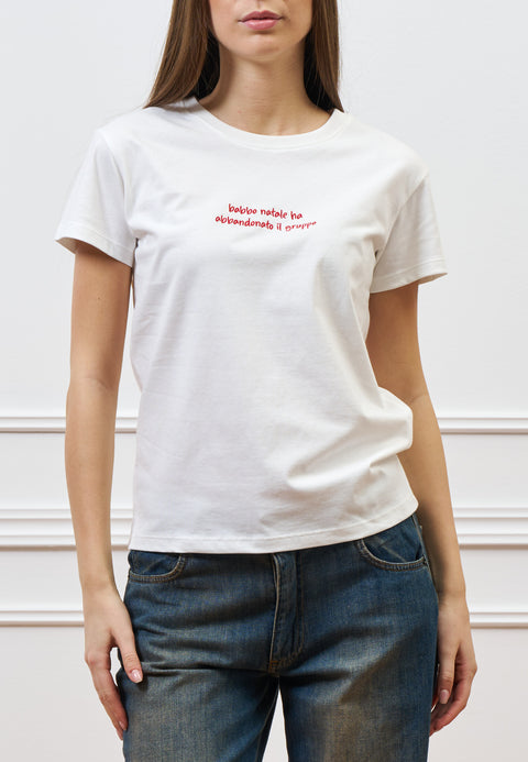 T-shirt “babbo natale ha abbandonato...”