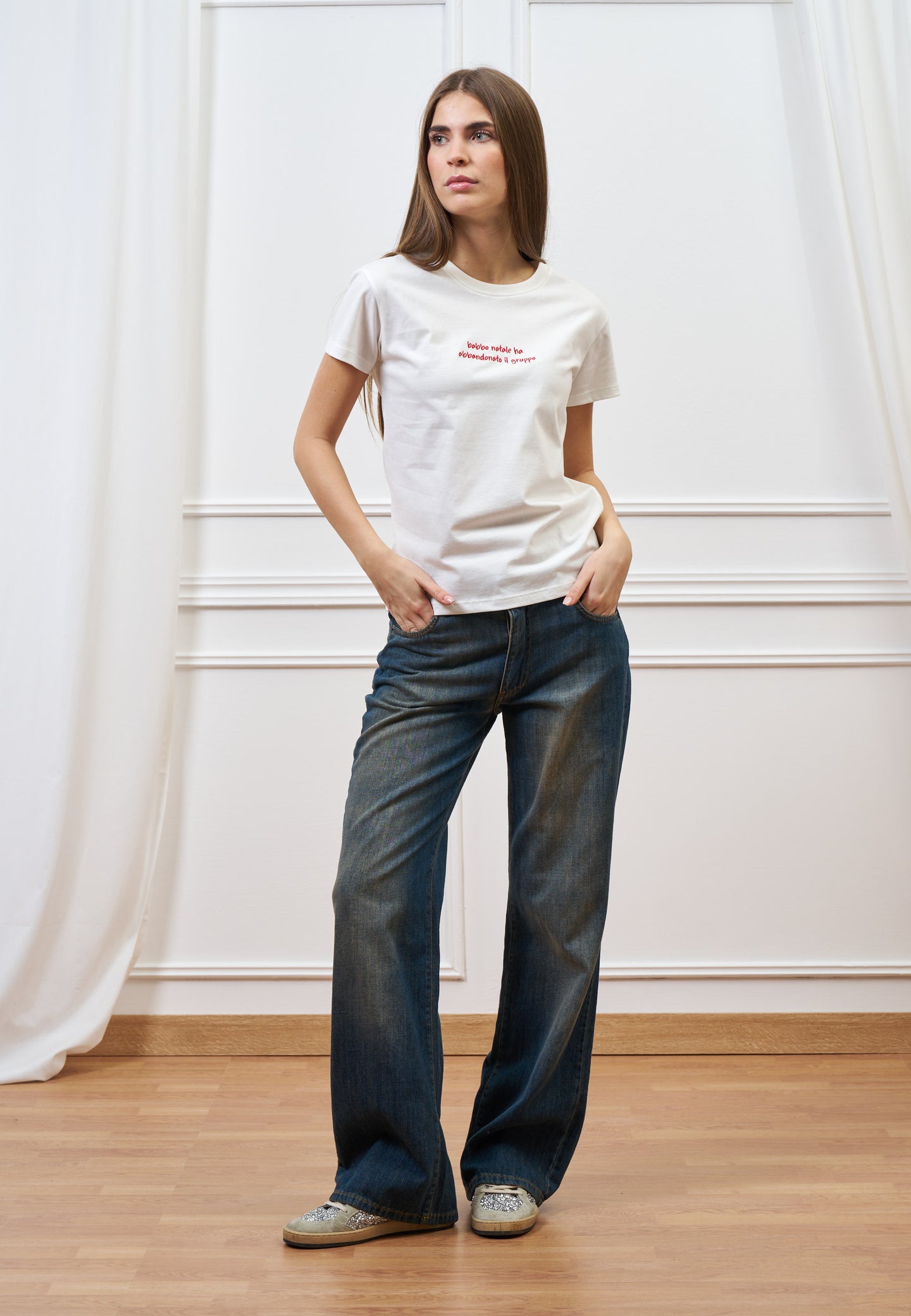 T-shirt “babbo natale ha abbandonato...”