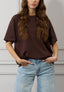 T-shirt ampia basica girocollo