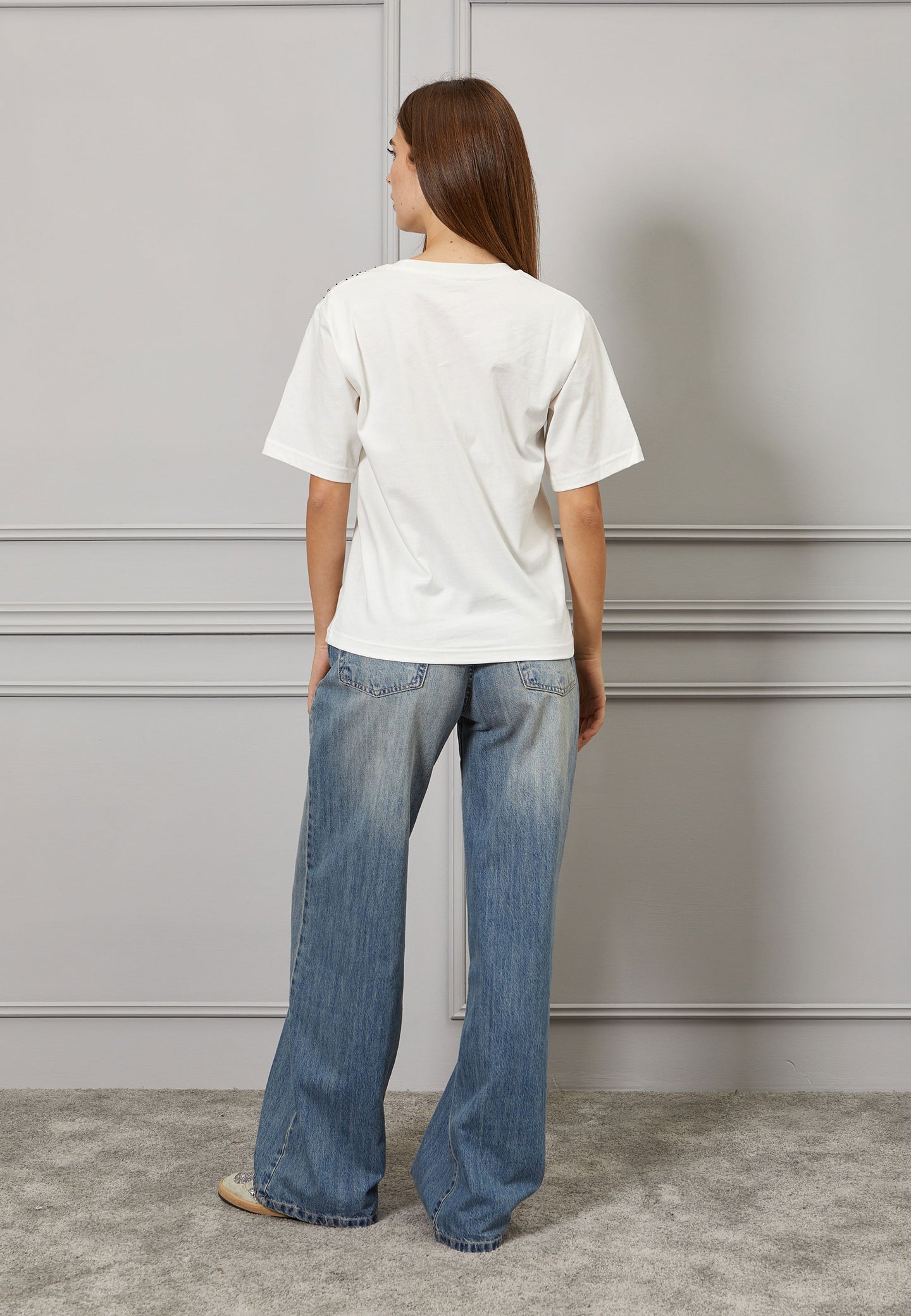 T-shirt con castoni