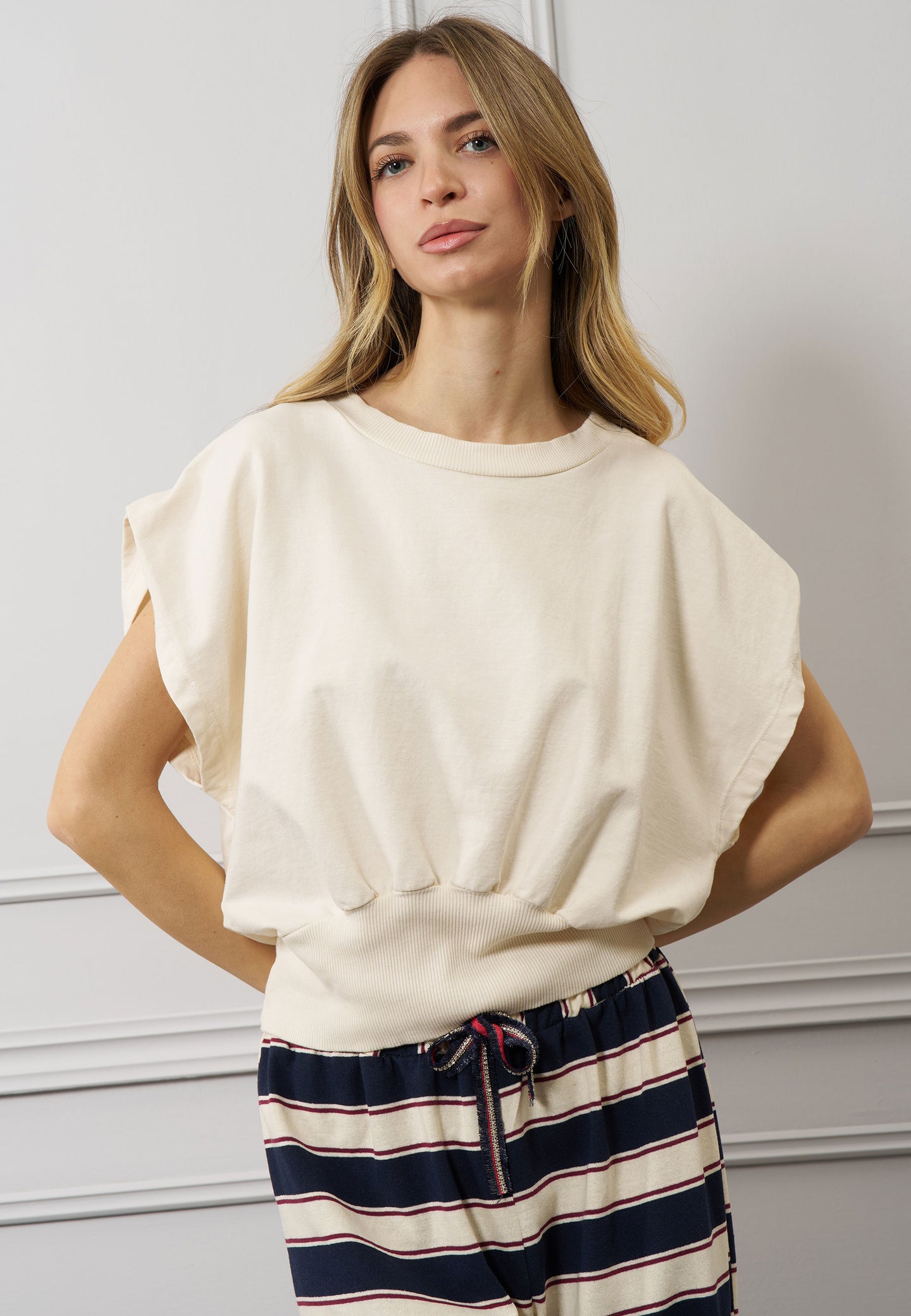 T-shirt costina fondo
