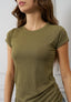 T-shirt costine lurex