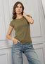T-shirt costine lurex