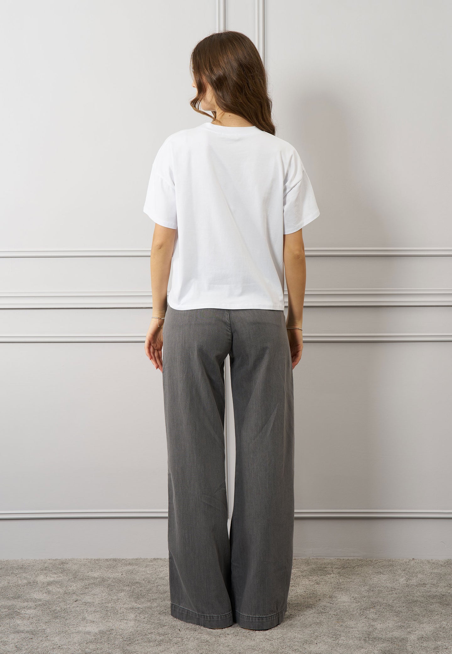 T-shirt over fiore organza