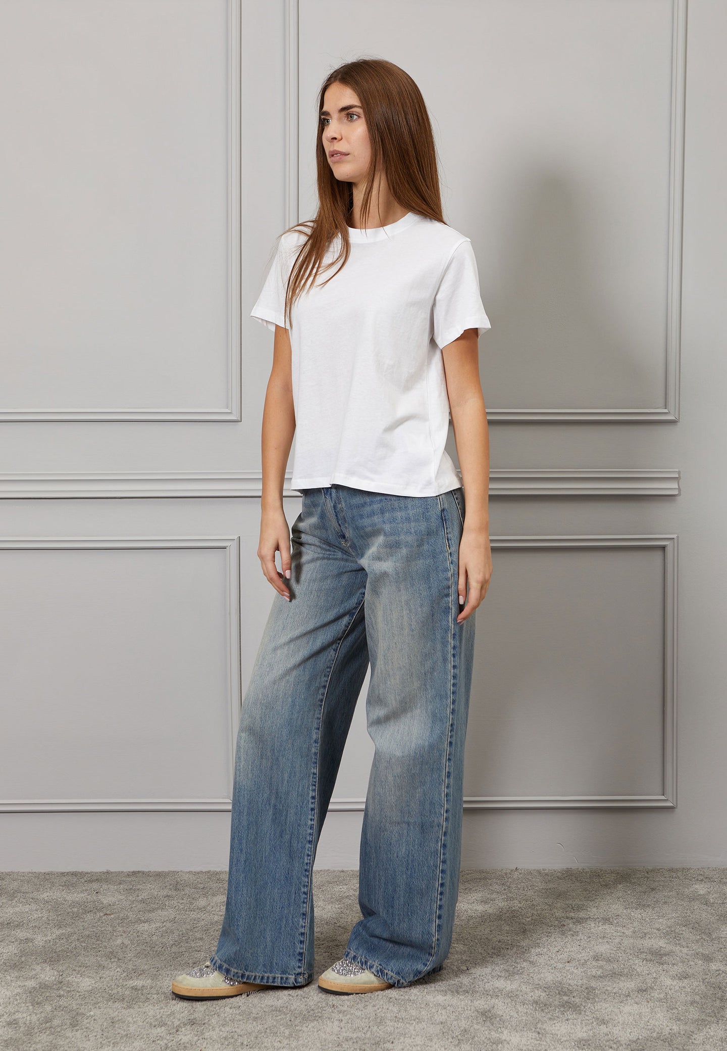 T-shirt over girocollo