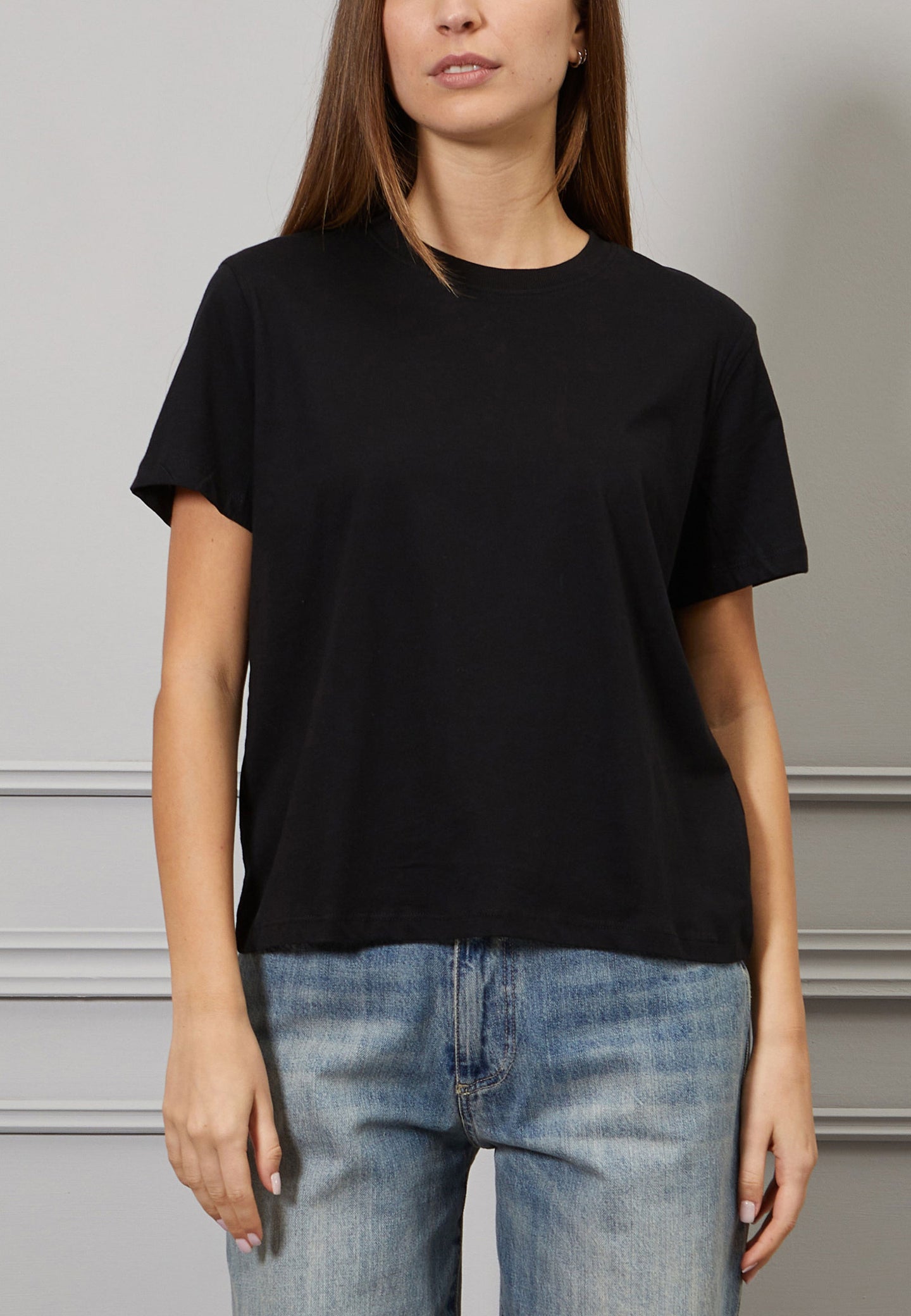 T-shirt over girocollo
