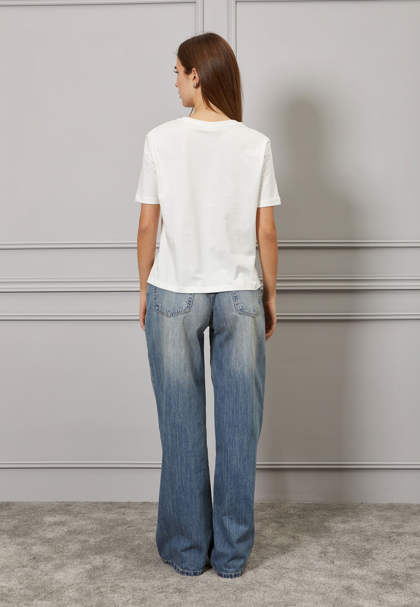 T-shirt patch macramè