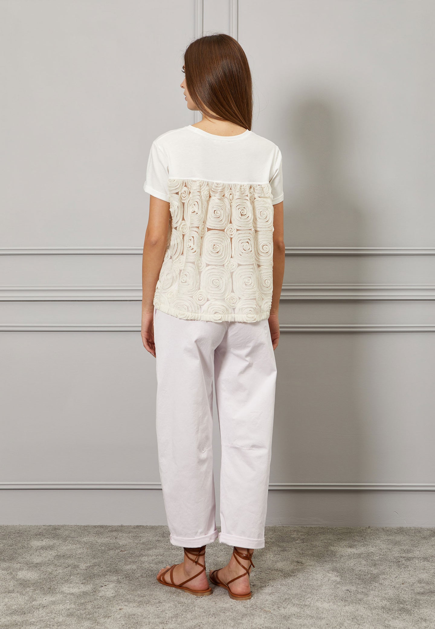 T-shirt retro floreale
