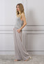 Top smanicato lurex in maglia