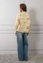 Trench corto con ricamo fiori