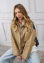 Trench corto retro denim
