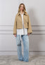 Trench corto retro denim