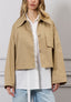 Trench corto retro denim