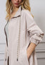 Trench lungo con zip