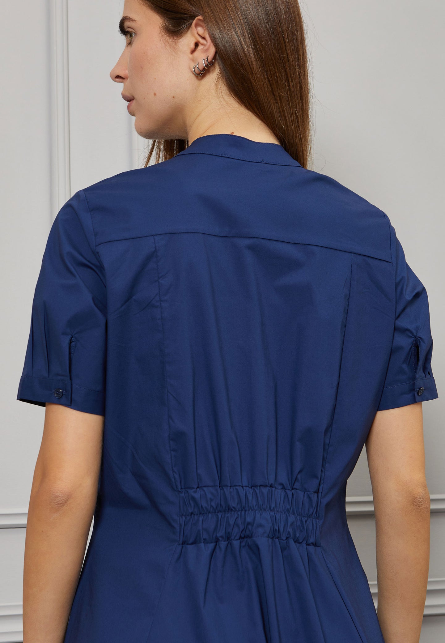 Vestito lungo ampio in cotone