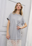 Vestito lungo combinato pizzo