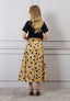 Vestito midi combinato gonna pois