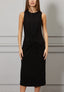 Vestito midi nodo davanti
