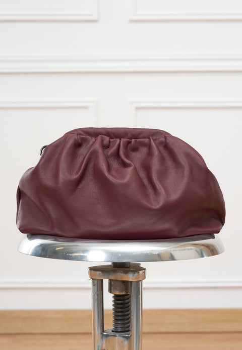 Borsa clutch in vera pelle