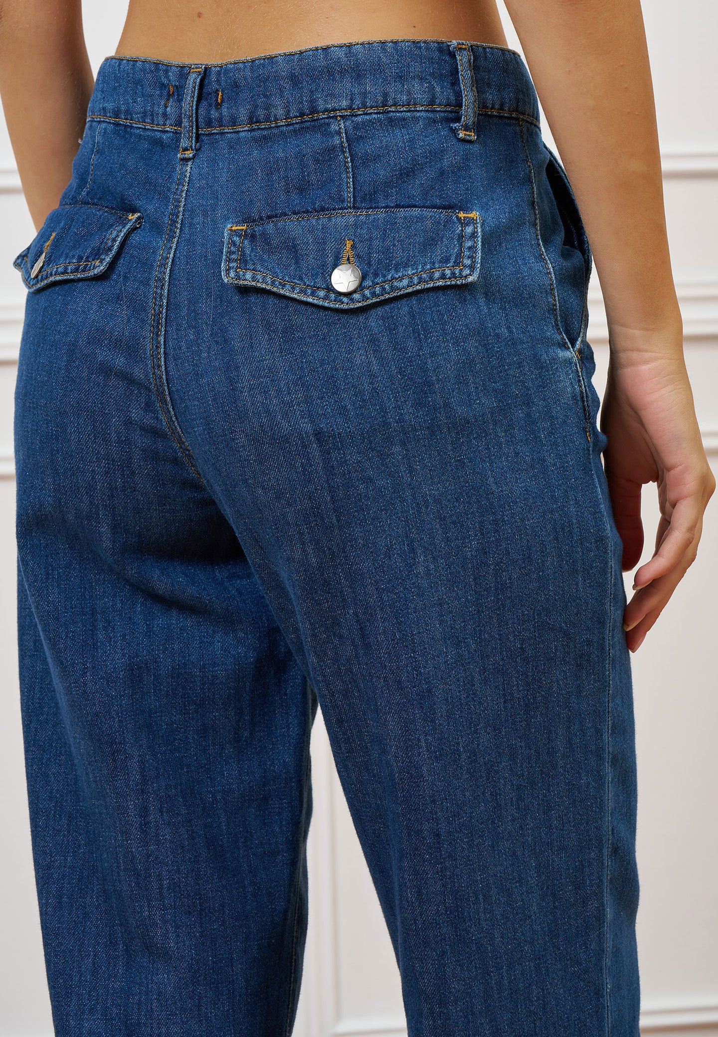 Jeans palazzo vita media