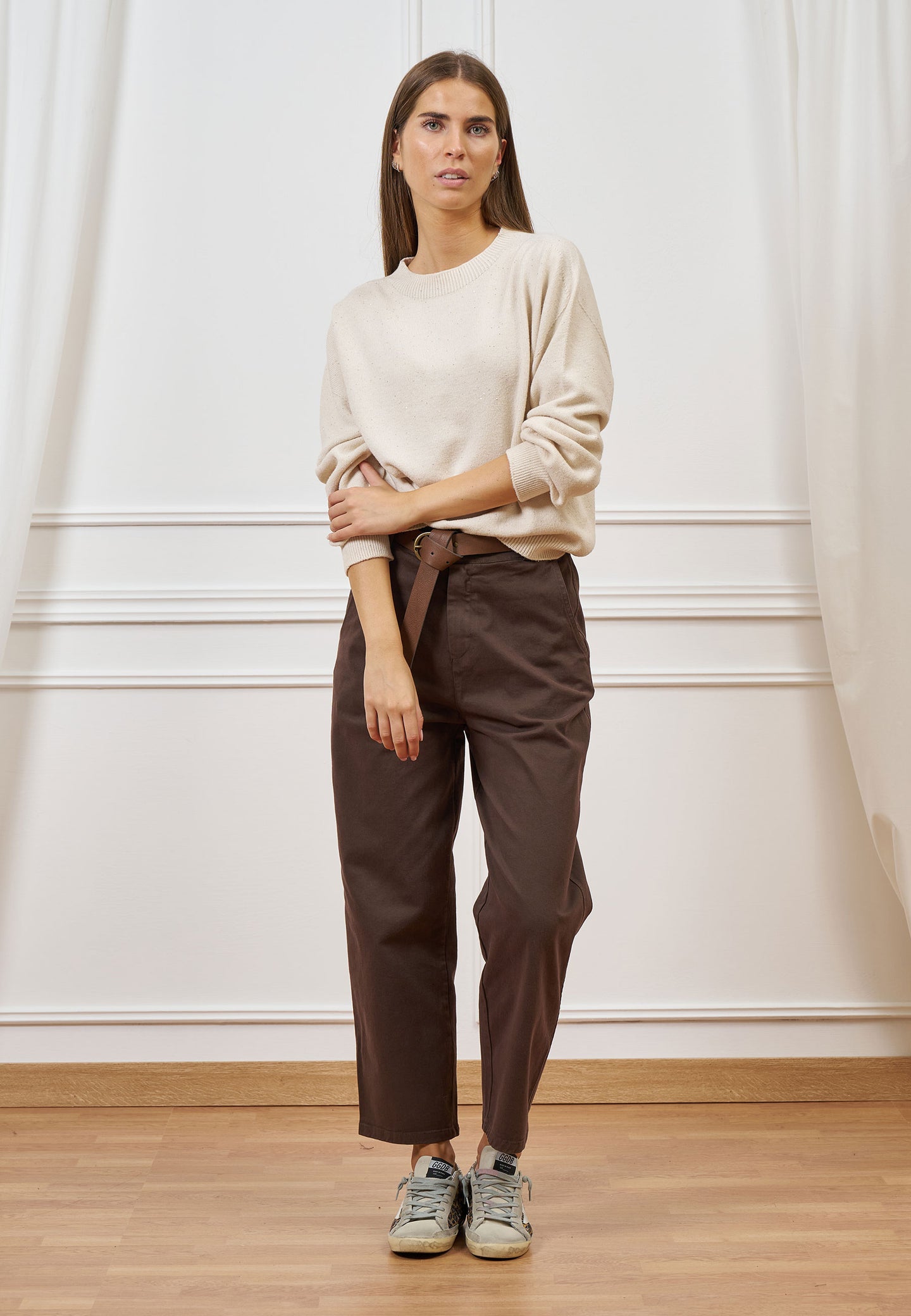 Pantalone balloon con cintura