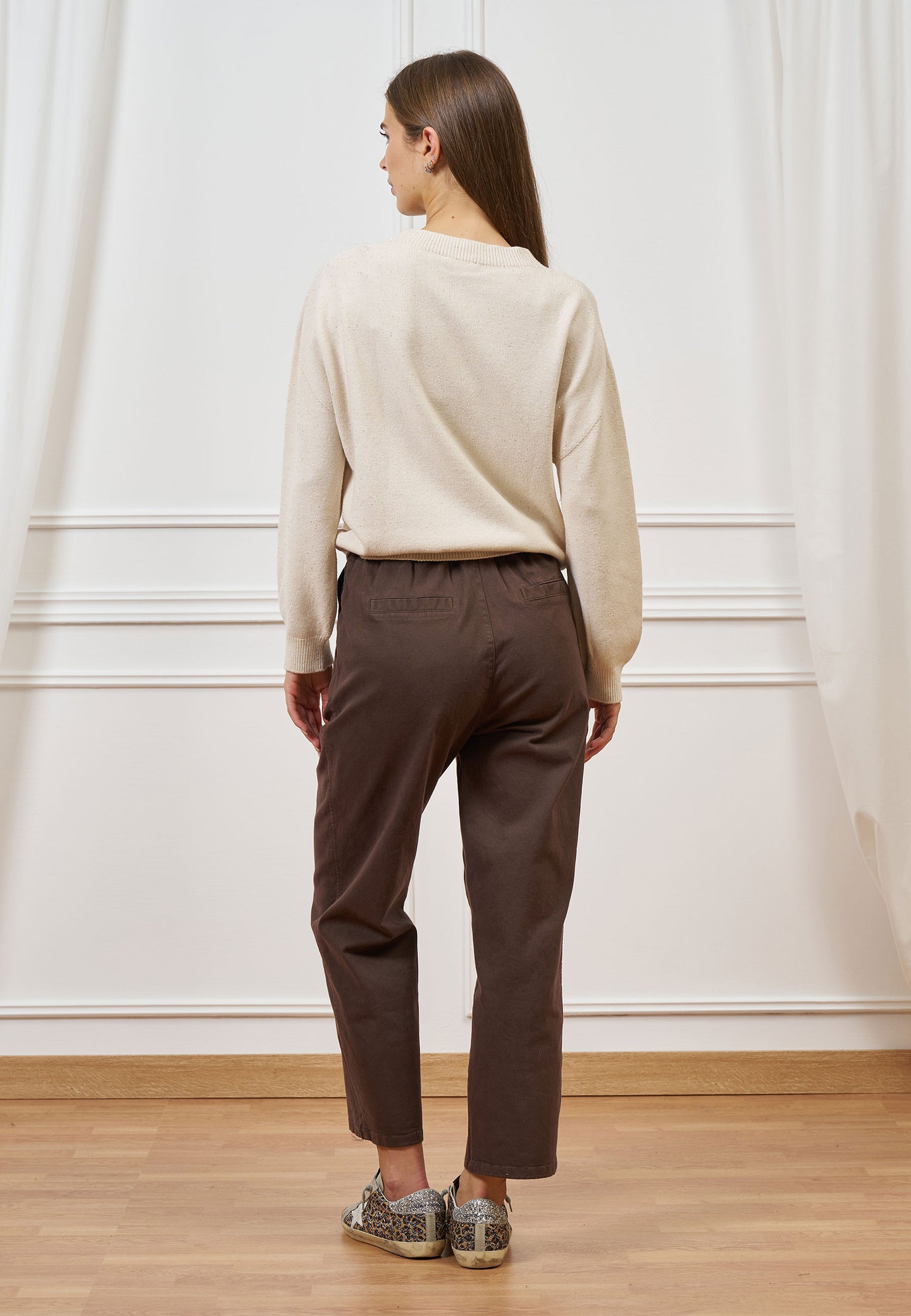 Pantalone balloon con cintura