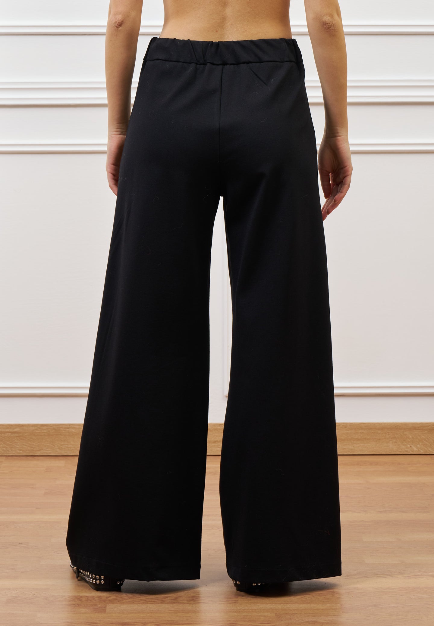 Pantalone palazzo in jersey